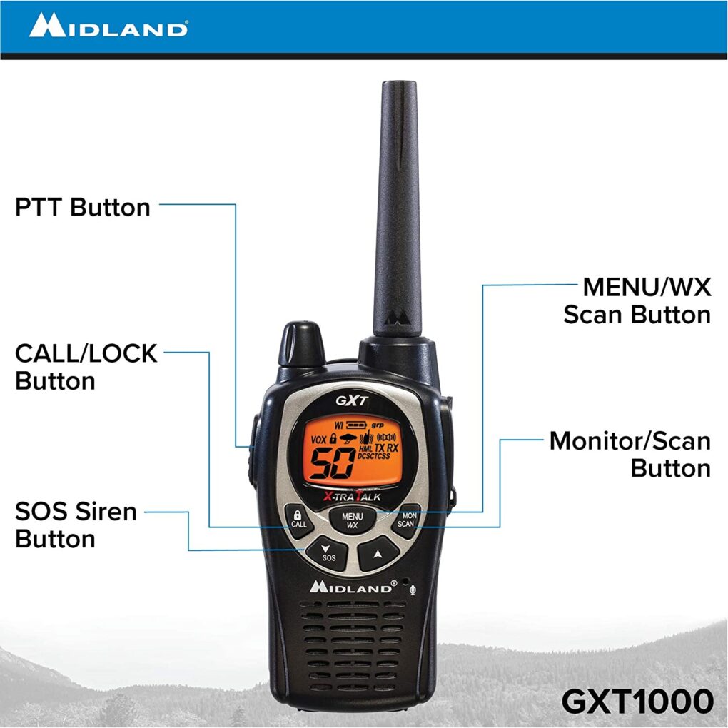 Midland GXT Walkie Talkie