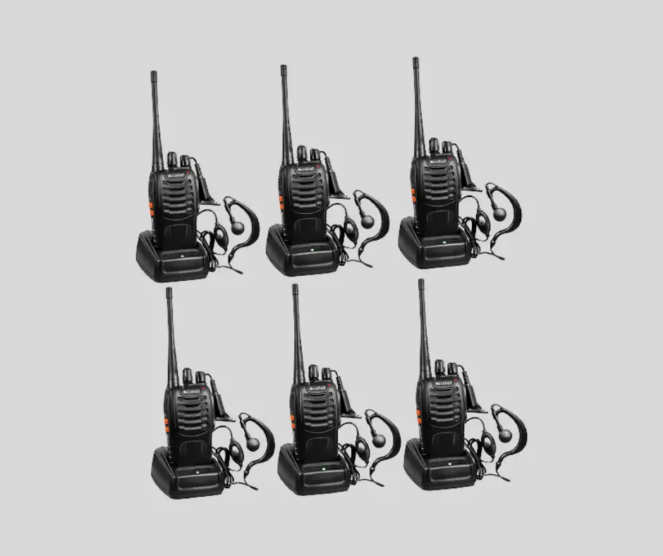 Best Arcshell walkie talkie 6 Arcshell Rechargeable Long Range 6 pack walkie talkie