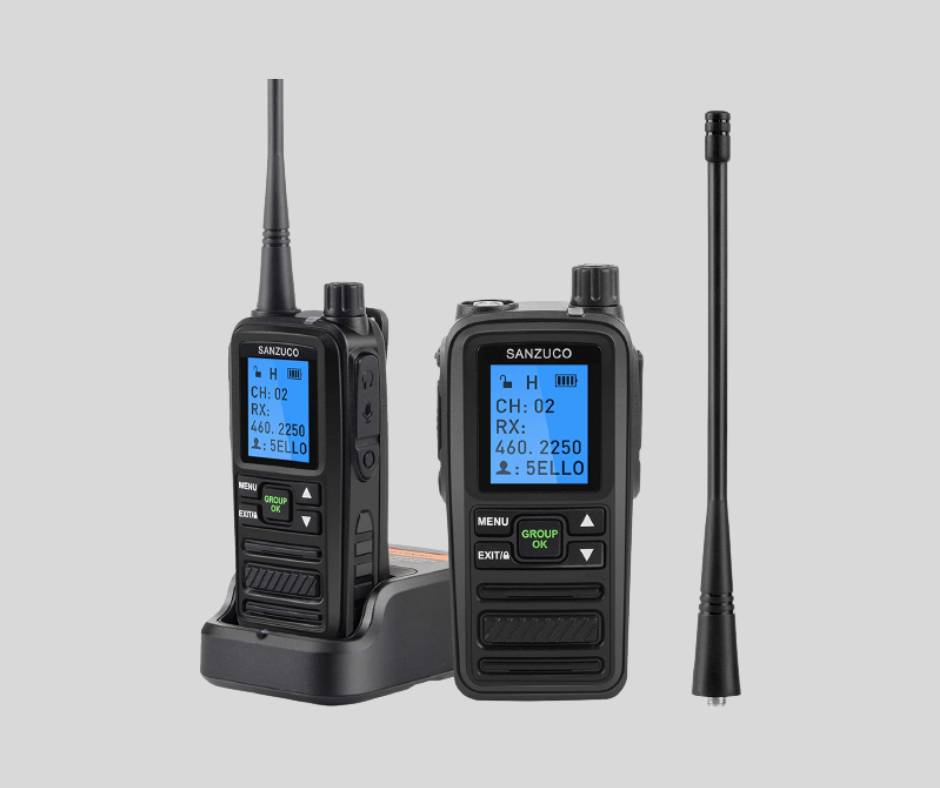 3. Walkie Talkie SANZUCO 5 Watts Two Way Radio 