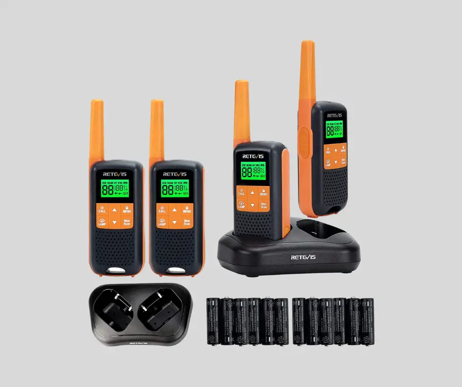 4. Retevis RT49 Walkie Talkie 4 pack