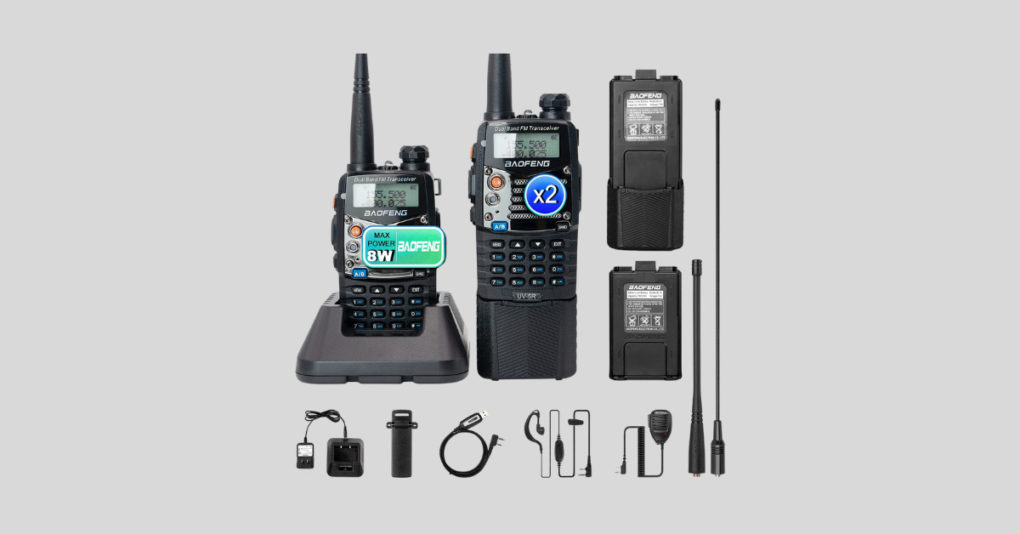 BAOFENG UV-5R Pro Extra 3800mah Walkie Talkie Earpiece