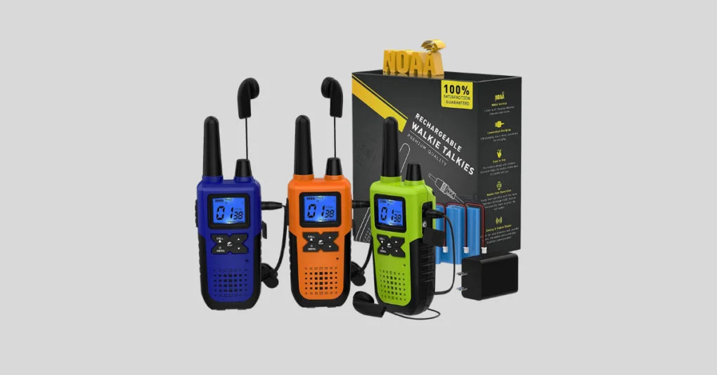 NOAA 2 Way Radios Walkie Talkies 3 Pack