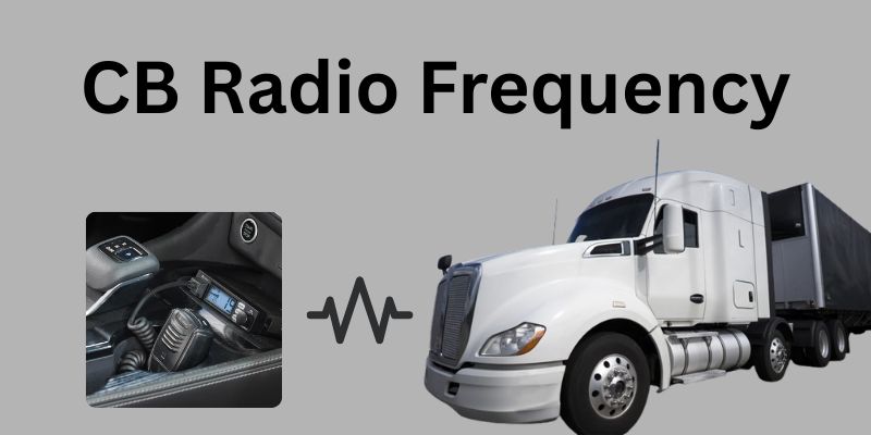 Modern truck and dashboard showing cb radio fequency device used for long-distance communication

