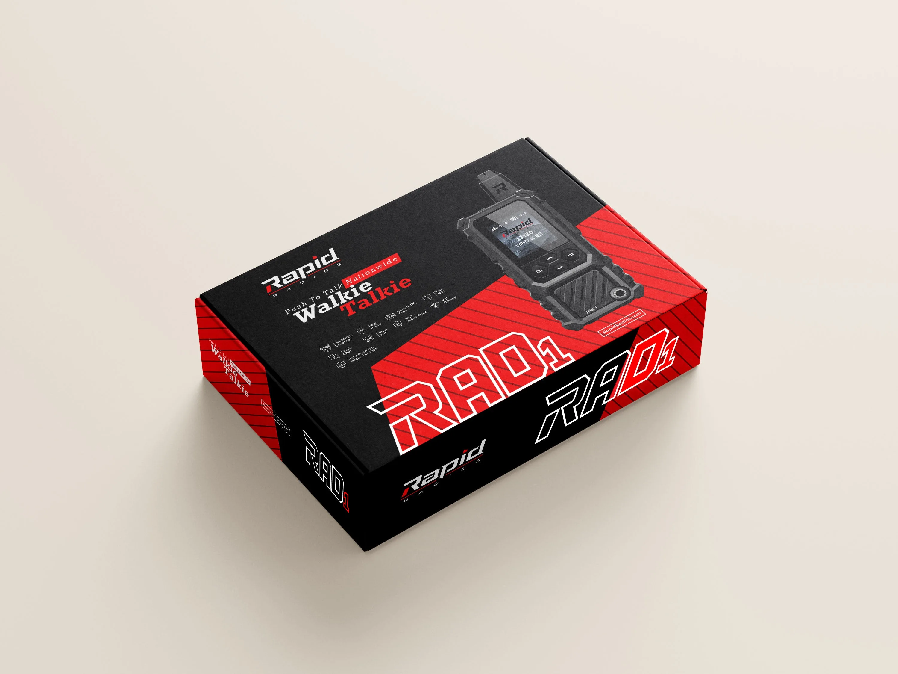 Rapid Radios RAD1 LTE push-to-talk radio waterproof PTT